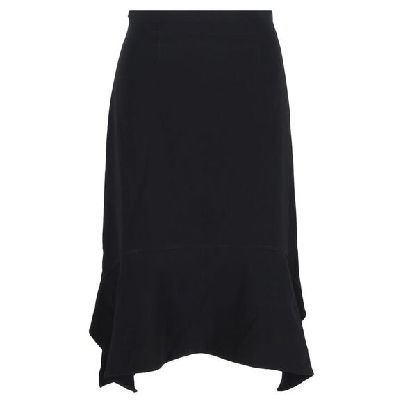 Altuzarra Flutter Hem Midi Skirt in Black Triacetate - Picture 1 of 3